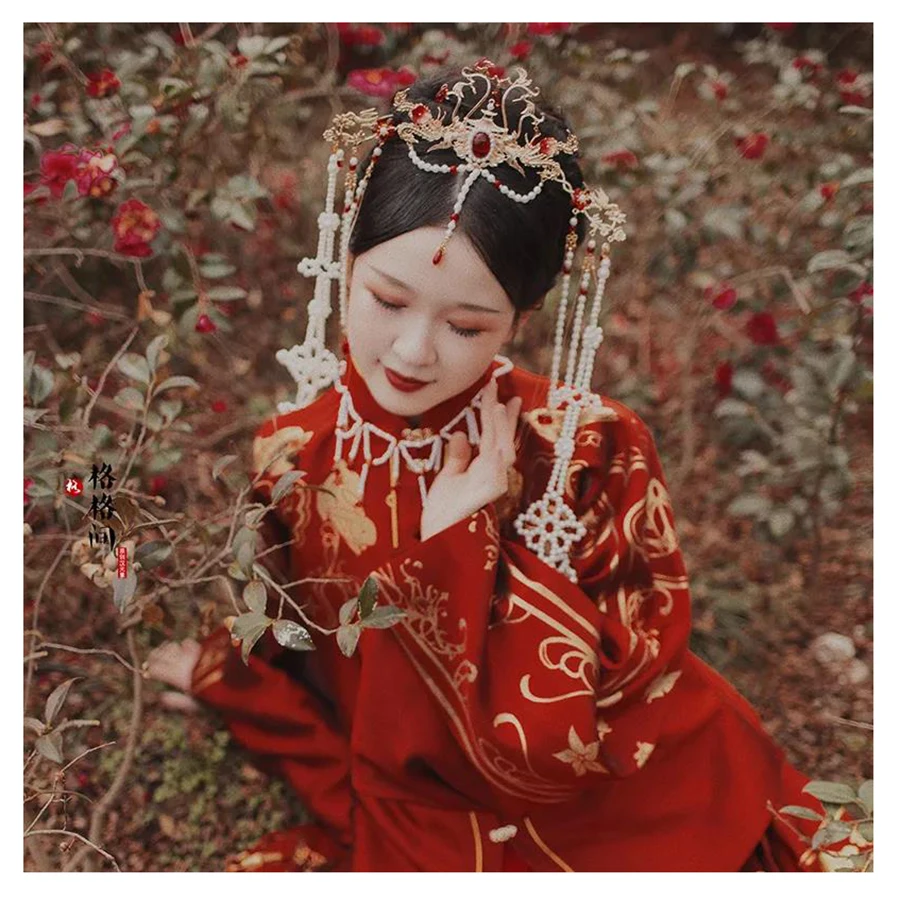 Шпилька для волос Hanfu корона кисточка Костюмные аксессуары фея принцесса