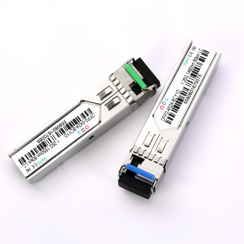Волоконно-оптический модуль LC 80KM SFP 155M 100KM 1490 нм одноволоконный оптический для ONU
