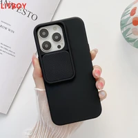 liquid silicone camera lens protection phone case for iphone 13 pro max 13 pro 13 mini lens push and pull soft shockproof bumper