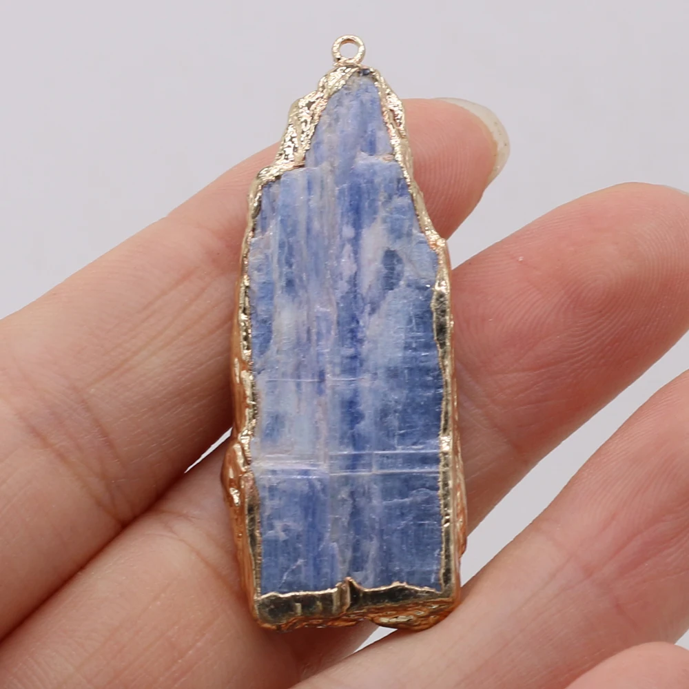 

Natural Stone Gem Irregular Lapis Lazuli Pendant Handmade Crafts DIY Charm Necklace Jewelry Accessories Gift Making for Woman