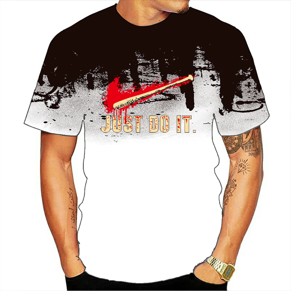 

2021 new summer men's 3D T-shirt men's O-neck fashion printing Harajuku T-shirt Camisetas clothing casual top