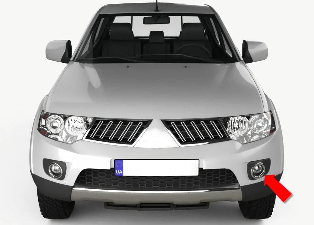Автомобильный Стайлинг для Mitsubishi L200 L 200 светодиодные противотуманные фары H11 H8 сменный налобный противотуманный фонарь