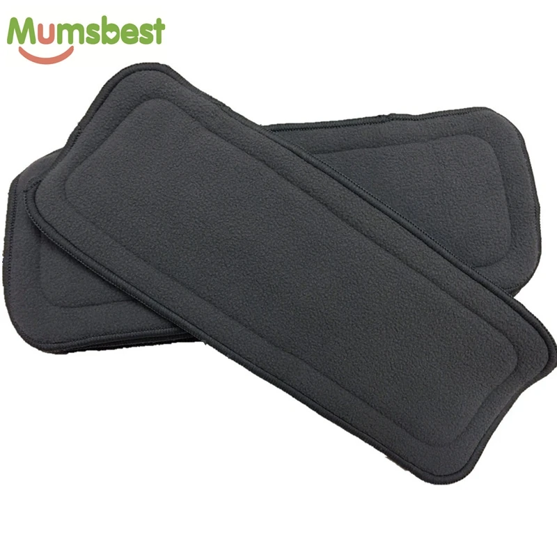 Многоразовые моющиеся 5 слойные вставки из бамбукового угля вкладыши для