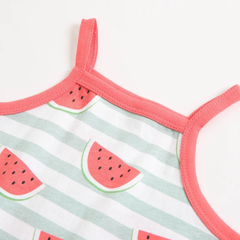 

MILANCEL 2021 Summer New Baby Clothing Bodysuit Korean Sleeveless Print Fruit Newborn Rompers