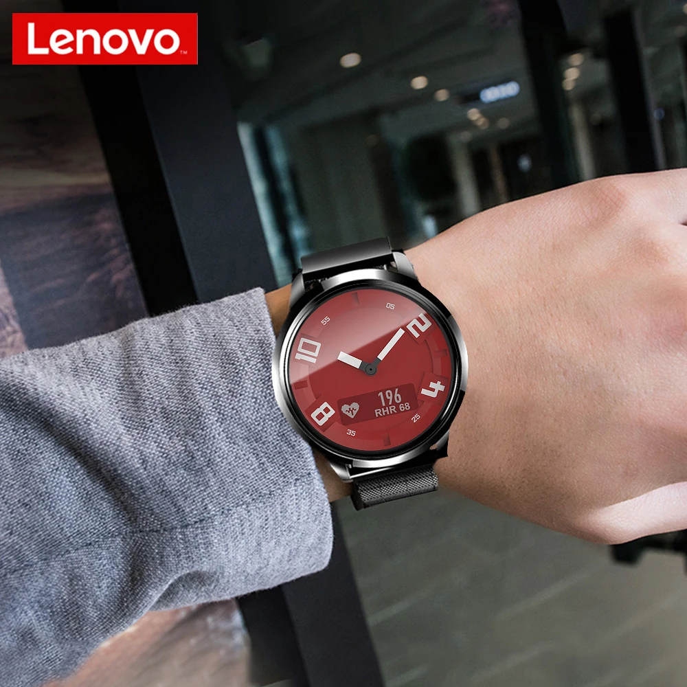 Оригинальные мужские и женские Смарт часы Lenovo 80 м водонепроницаемые с