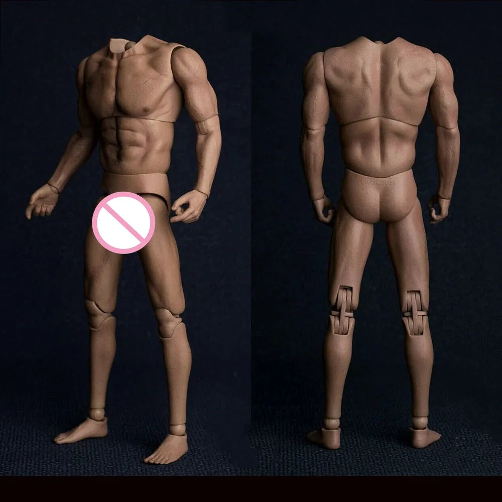 

WorldBox AT017 1/6 Scale Male Seamless Body Durable Muscle Man Wide Shoulder Fit 12" Action Figure Model Doll Accessories