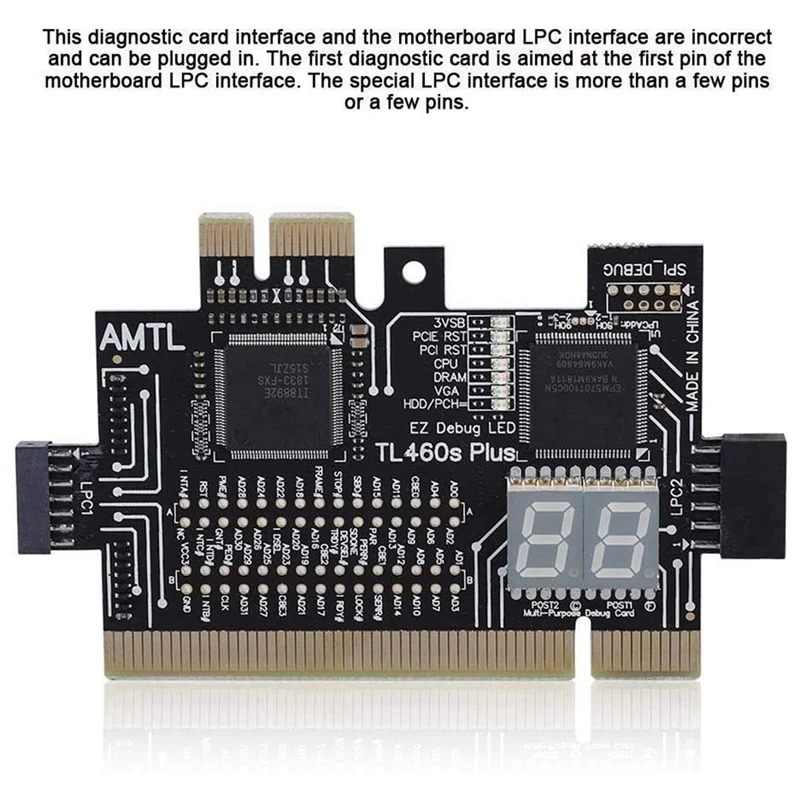 Многофункциональный ПК PCI E Mini LPC материнская плата TL 460S диагностический Тесты