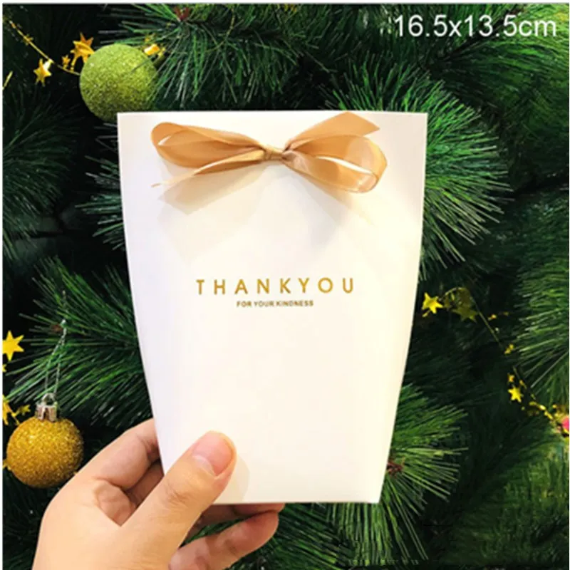 Thankyou16.5x13.5cm 5 шт. Merci спасибо черный белый бронзированный мешок конфеты спасибо Свадебные сувениры Подарочная коробка посылка подарок на день рождения - Цвет: Thankyou16.5x13.5cm