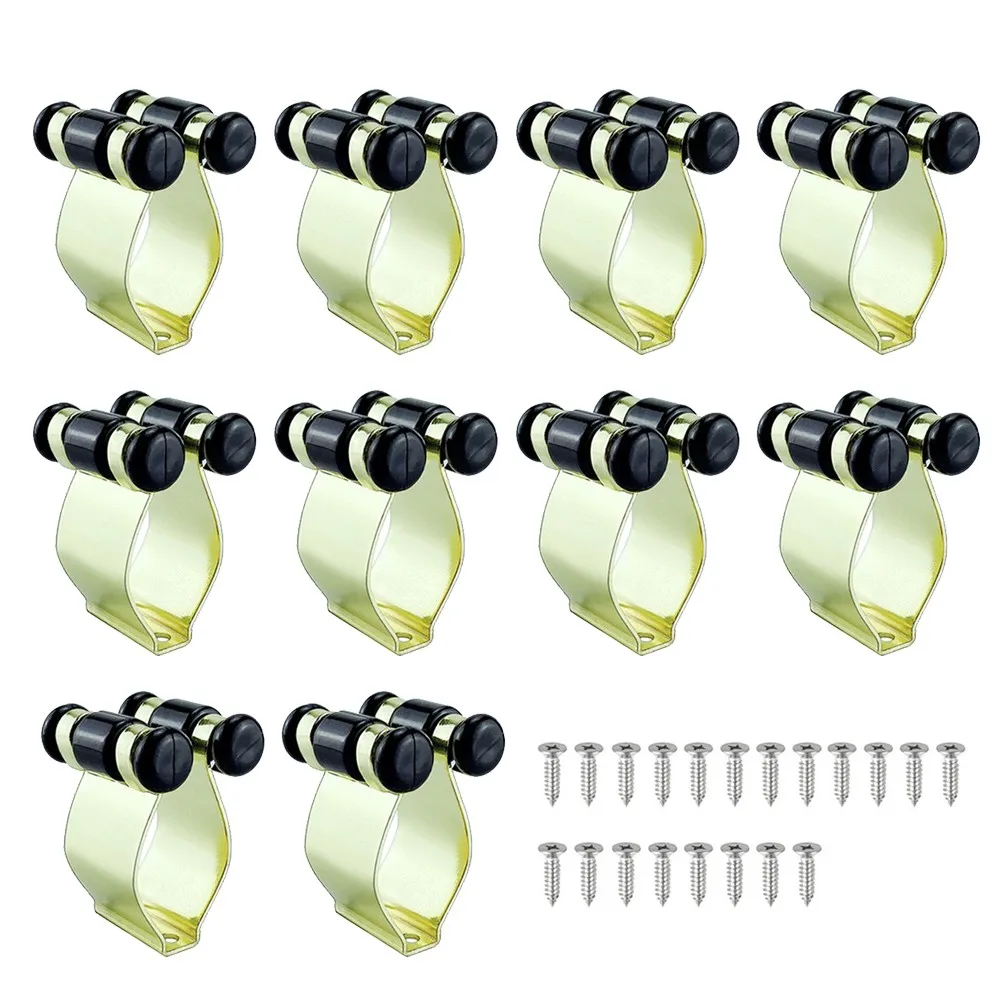 

2/6/10pcs Fishing Rod Clip 29*19mm Fishing Rod Pole Storage Tip Clamp Holder Rack Organizer Pool Cues Clip Pesca Iscas Parts