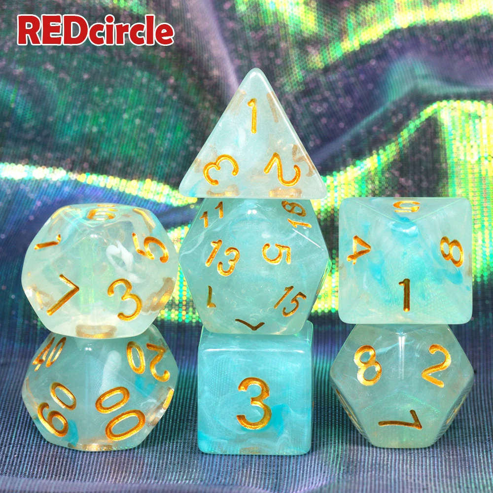 6 цветов на выбор Туманность 7 игра DnD D4 D6 D8 D10 D12 D20 набор игральных костей