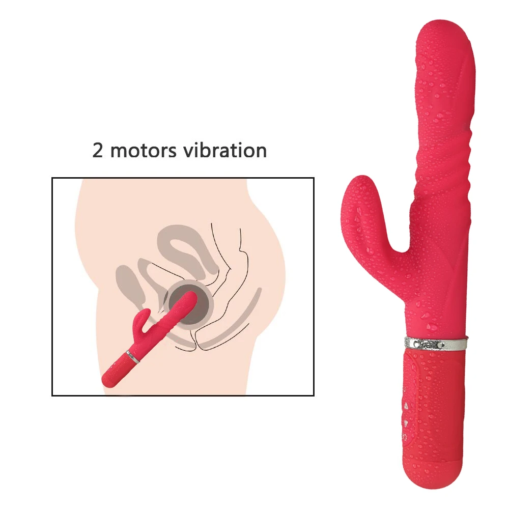 Вибратор фаллоимитатор для женщин двойная вибрация силиконовый