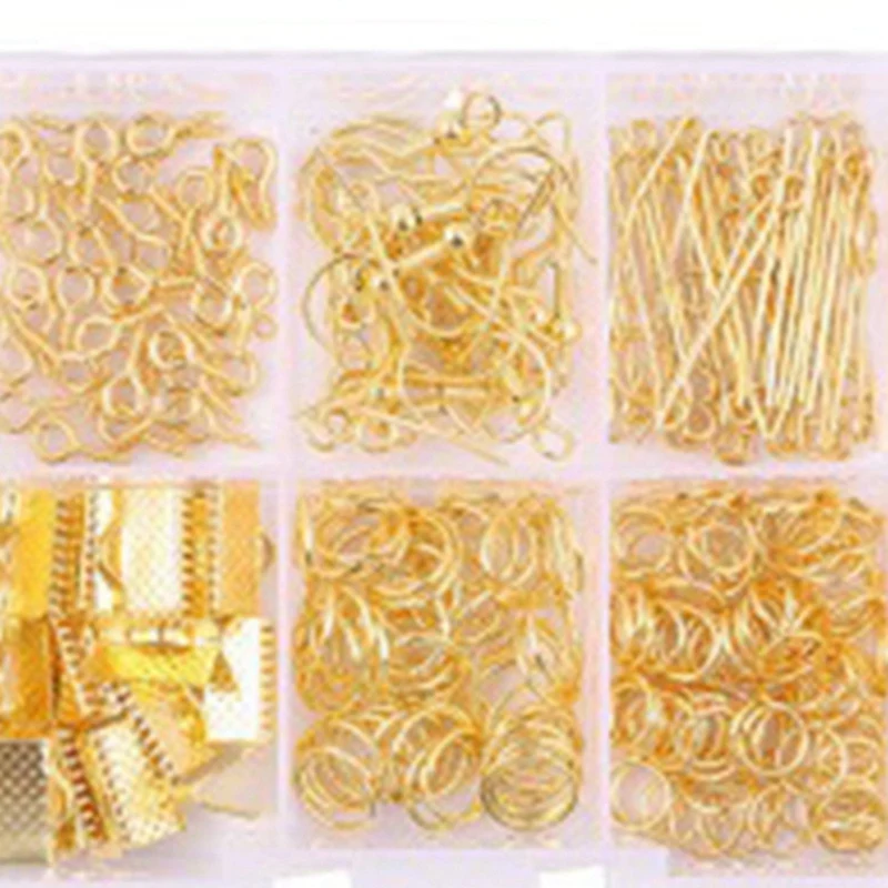 

600Pc Beaded Pin Open Eye Pin with Jewelry Survey Results Tool Clip Lobster Clasp Open Jump Ring Earring Hook