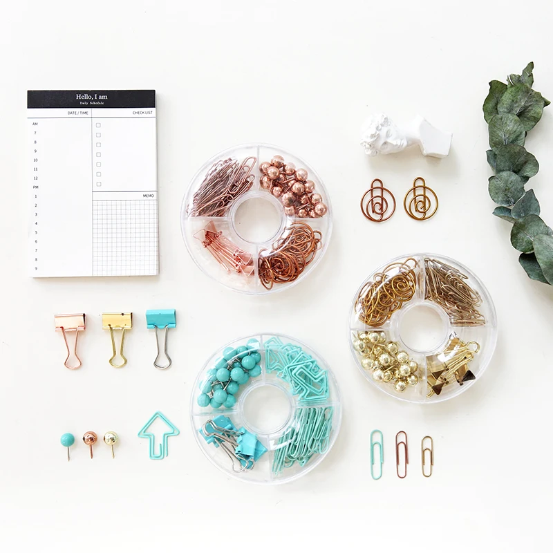 Бесплатная доставка зажимы для переплетов булавки золотого и розового золота