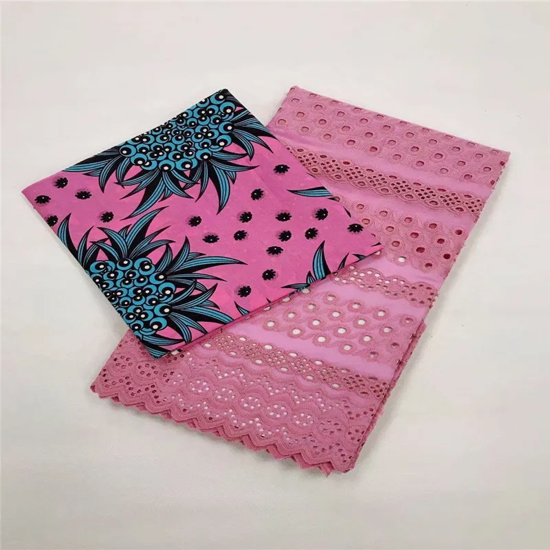 Blue Lace Fabric Embroidery Swiss Voile In Switzerland Hollow Out Design 2 Yards &amp 3 African Printing Real Wax | Дом и сад