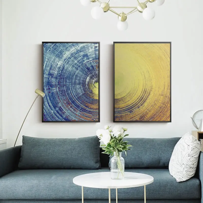 Настенная картина в скандинавском стиле с абстрактным геометрическим