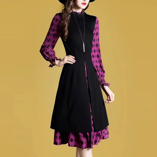 

2020 Winter Autumn New Female Vintage Knitted Dresses Women Long Sleeve Sweater Elegant Bodycon Party Dress Vestidos W469