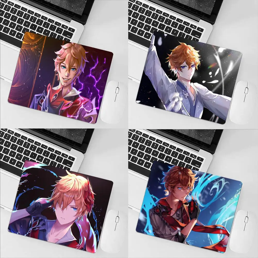 

Mouse Pad Cute Cs Pads Mousepad Tartaglia Childe Genshin Impact Kawaii Gaming Anime Carpet Small Laptops Gamer Pc Accessories