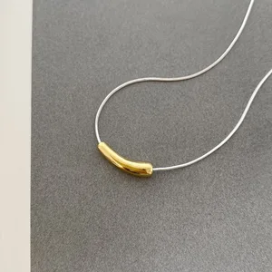 Женское ожерелье из серебра и 925 пробы, изысканное красное геометрическое ожерелье до ключиц