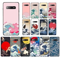 maiyaca wave art japanes phone case for samsung s10 21 20 9 8 plus lite s20 ultra 7edge