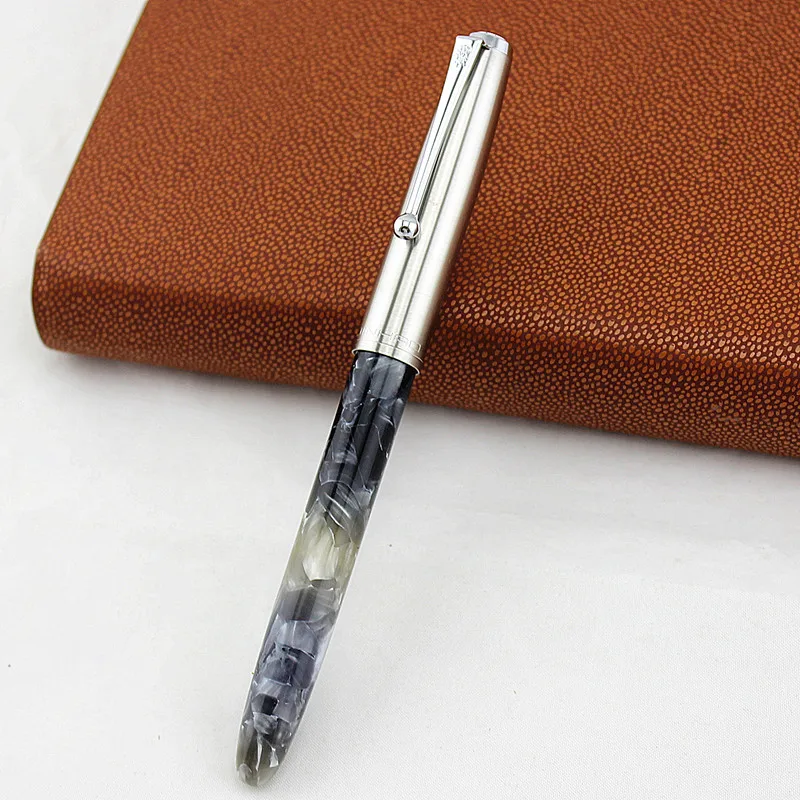 Подлинное качество Jinhao Классическая ностальгическая авторучка 51-2 серебряный зажим/колпачок чернильная ручка Иридиевый тонкий наконечник 0,38 мм для студентов