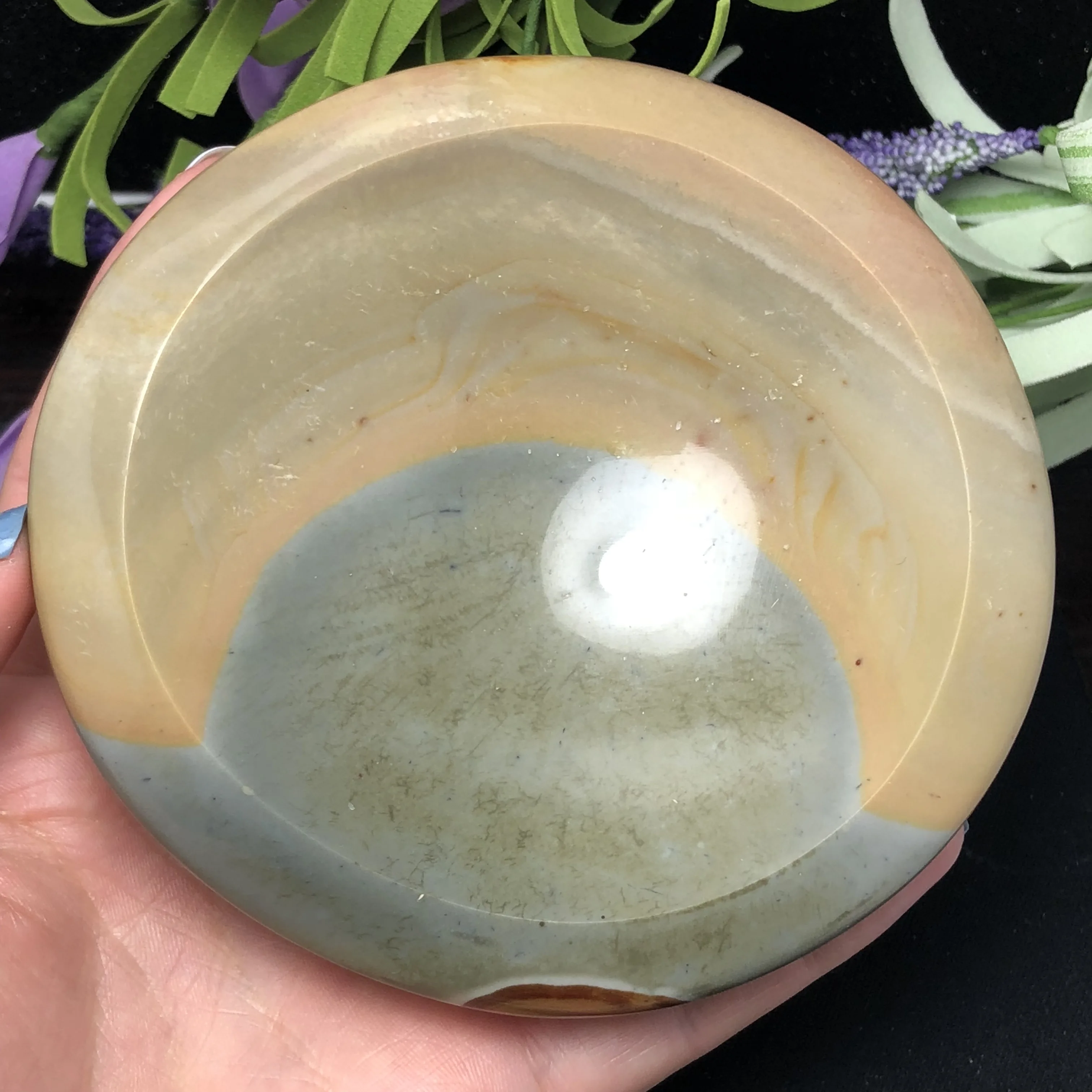 1 шт. натуральный красочный Океанский камень пепельница драгоценный чаша