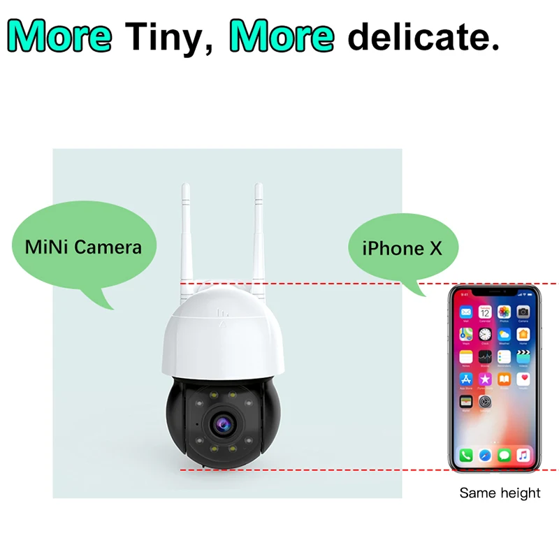 

1080P HD PTZ Ip Camera Wireless Wifi CCTV Security Surveillance Cameras Dome Mini AI Human Detection Night Vision Audio Talk