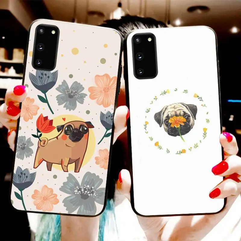 

Pugs Dog Phone Case For Samsung S20 S10 S21 S30 Plus S9 S10PLUS S20FE S21ULTRA