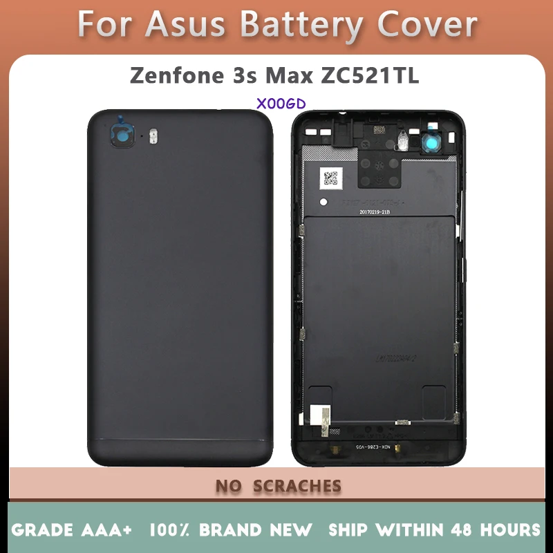Задняя крышка для ASUS Zenfone 3s Max ZC521TL X00GD сменная аккумулятора задняя с кнопкой