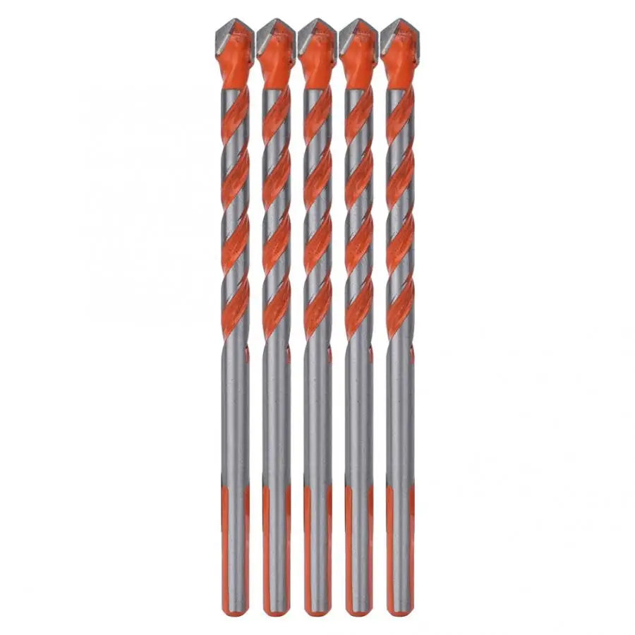 

5Pcs Drill Bits 6mm Multi-functional Triangle Drill Ceramic Wall Tile Marble Glass Punching Hole Saw Woodworking For Power Tool
