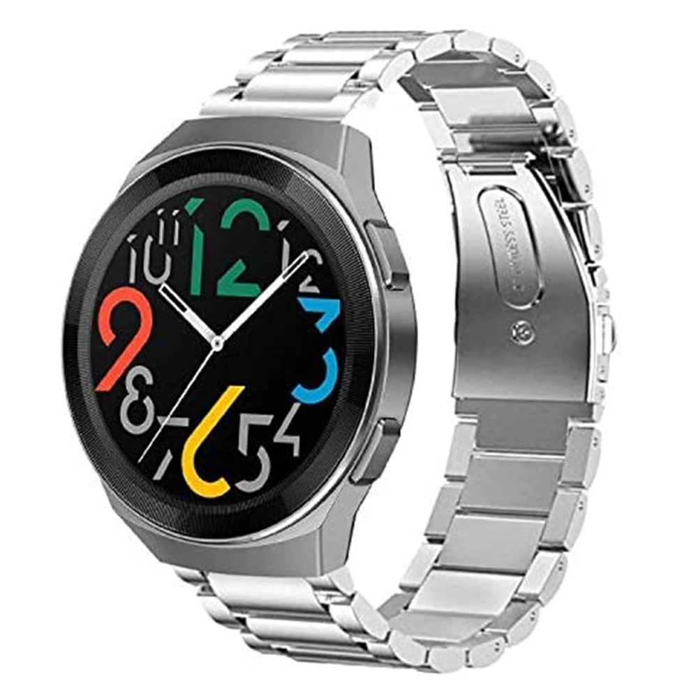 Ремешок из нержавеющей стали для Huawei Watch GT 2E браслет GT2/Samsung Galaxy 46 мм/Gear S3 мм 22
