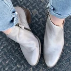 Модные женские Ботинки Martin из искусственной кожи, Зимние ботильоны, женская обувь, ботинки на платформе, теплая Нескользящая женская обувь 2021