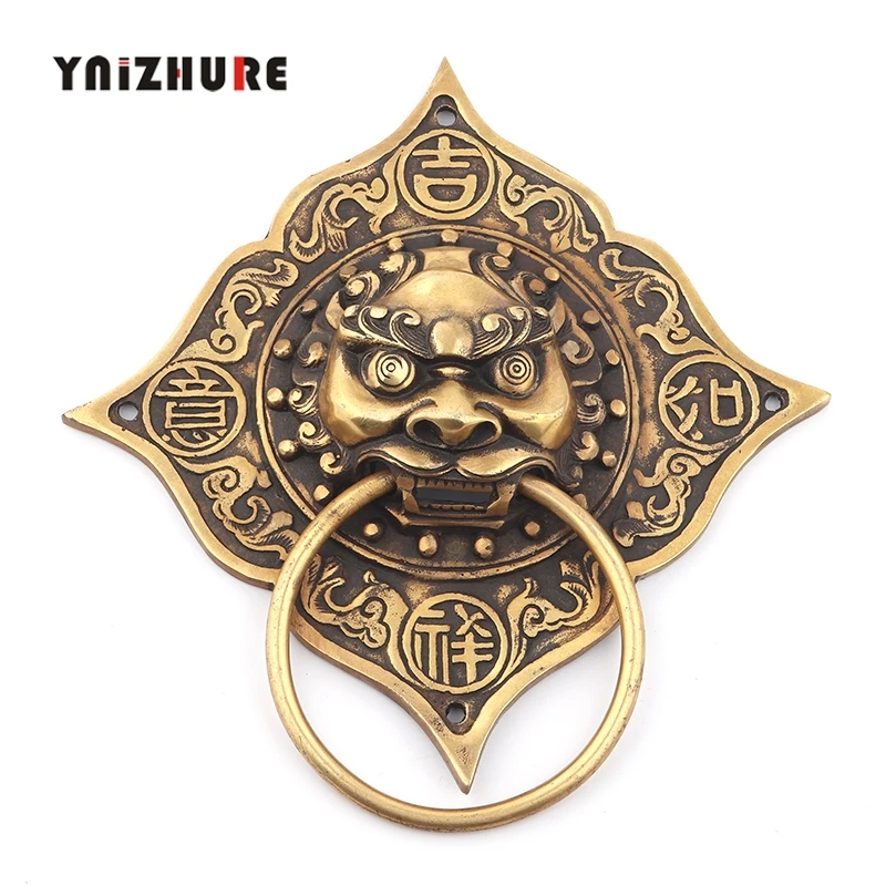 2 шт. 170 мм Китайский античная бронза дверная ручка из меди кольцо магазин сначала