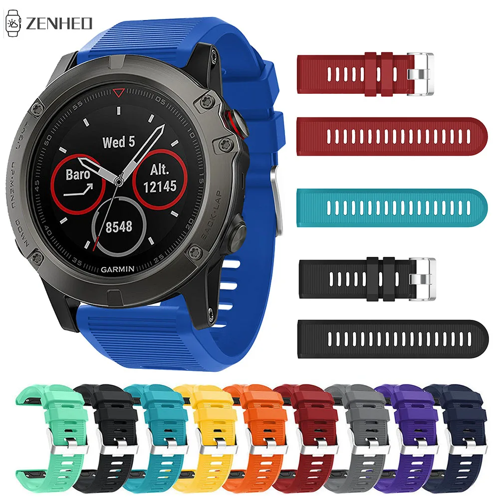 

26 мм силиконовый быстросъемный ремешок для Garmin Fenix 5X/5X Plus frontier/классический браслет для Garmin Fenix 3/3 HR Smart Watch band