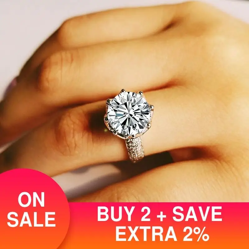 Оригинальный твердый Настоящее Твердые 925 стерлингового серебра женские кольца