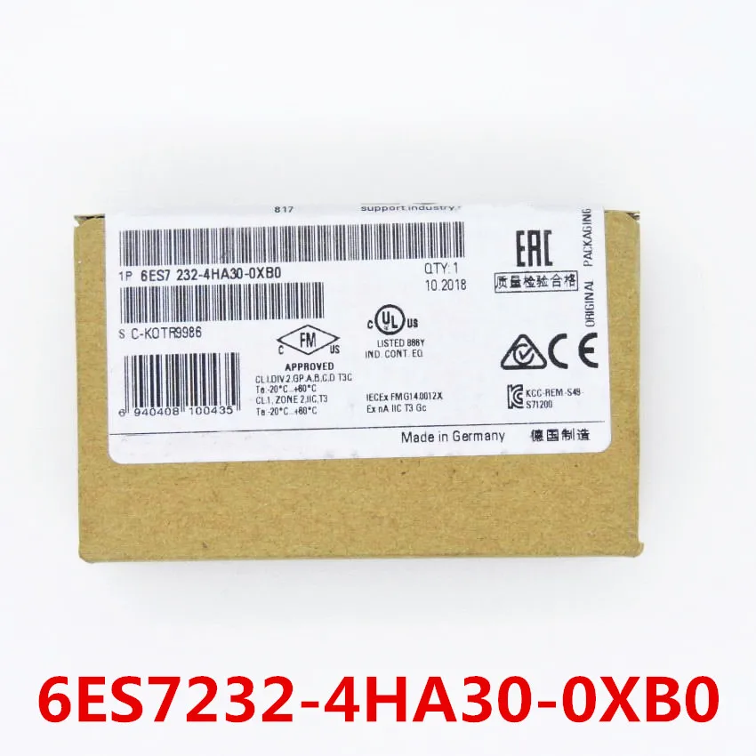 100% New in оригинал Гарантия 1 год 6ES7232 4HA30 0XB0 6ES7 232 S7 1200 ПЛК|Зарядные устройства| |