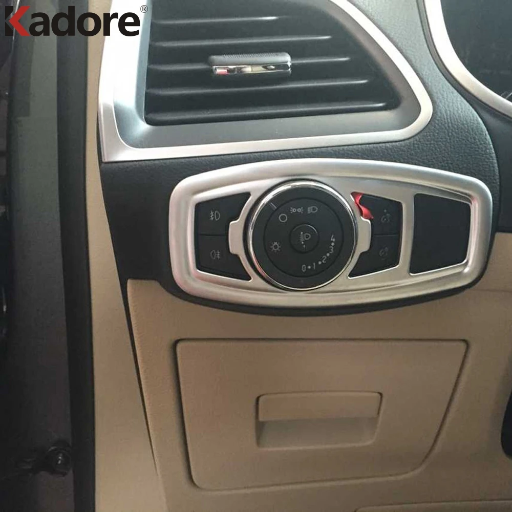 Матовая накладка на переднюю фару автомобиля из АБС пластика для Ford Edge 2015 2016 2017 2018