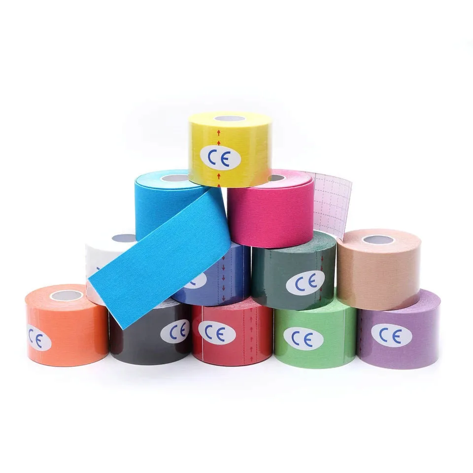 

2.5cm x 5M Kinesiology Tape Muscle Bandage Sports Cotton Elastic Adhesive Strain Injury Tape Knee Muscle Pain Relief