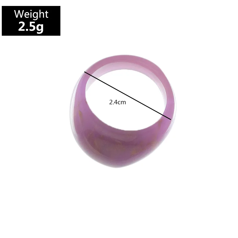 

Vintage Colorful Resin Rings Retro Female Womens Geometric Cold Wind Plastic Engagement Rings Jewelry For Girls Party
