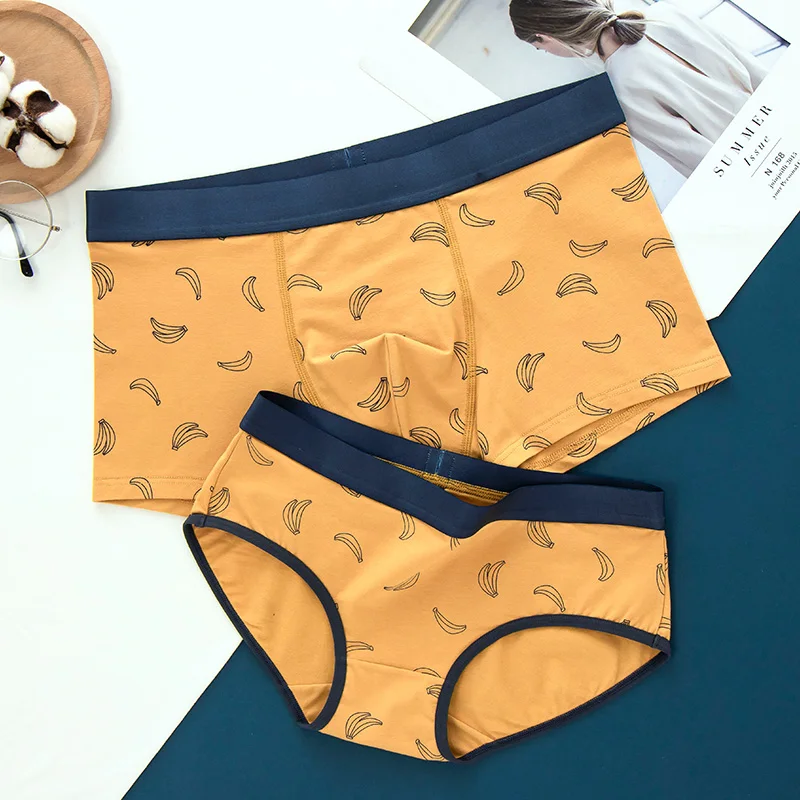 2023 Couple Sexy Underwear Lover's Panties Modal Soft New Arrival Comfort Women's Underpants Men's Boxers Comfortable Panty
