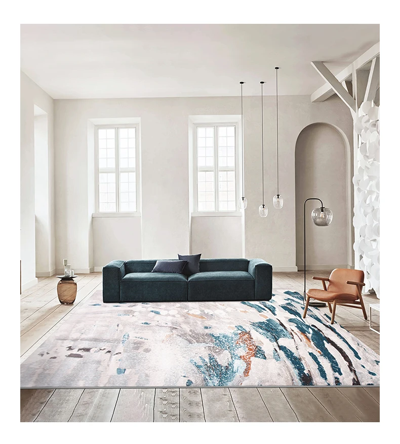 

Современный минималистичный скандинавский абстрактный ковер для гостиной роскошный Американский диван журнальный столик Подушка для спа...