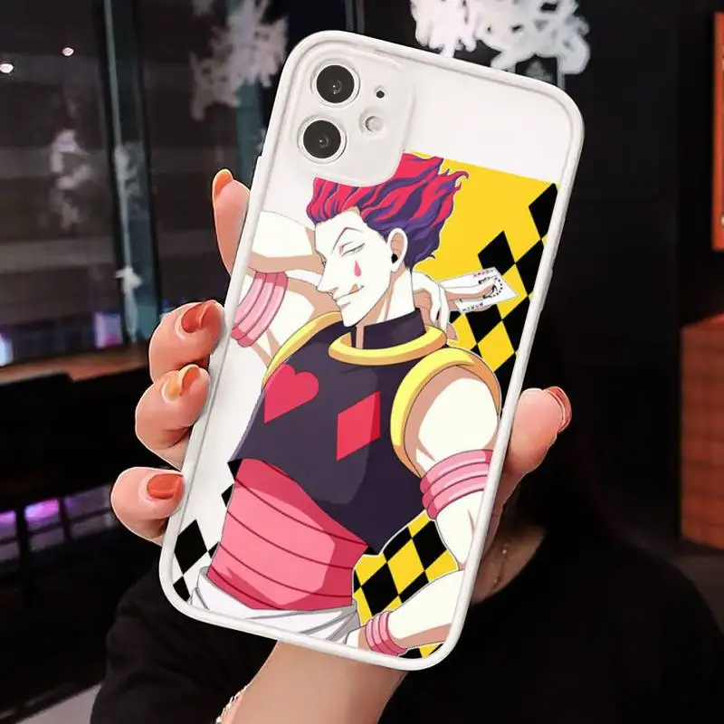 

Hisoka Anime Hunter X hunter Phone Cases matte transparent For iphone 7 8 11 12 plus mini x xs xr pro max luxury brand cover