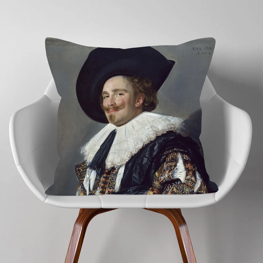 European Famous Oil Painting Portraits Art Cushion Covers Vintage Retro Home Decorative Cover Pillow Case For Sofa Car | Дом и сад