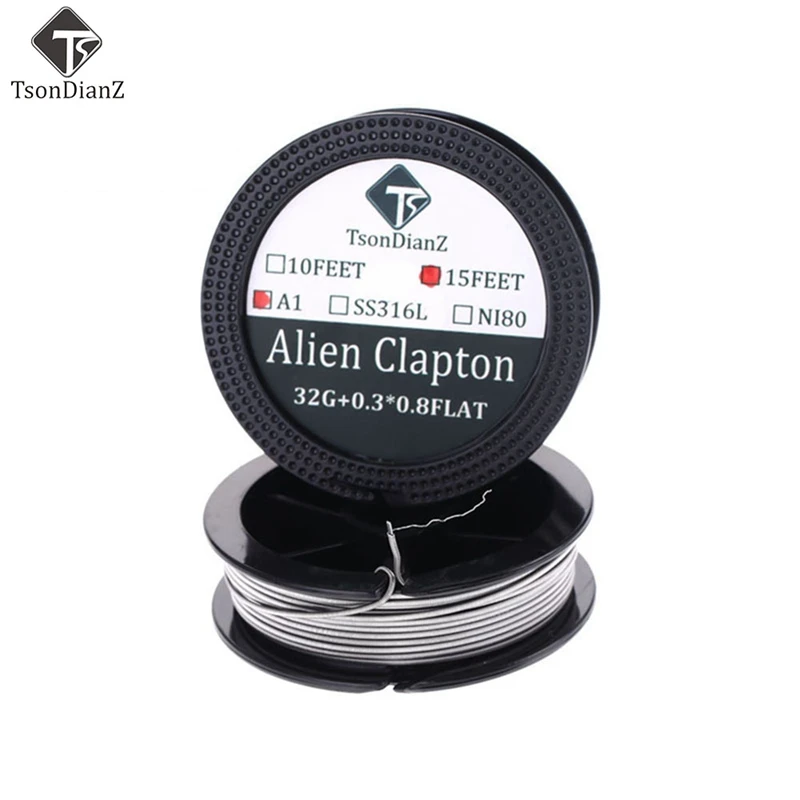 

XFKM Hot 5m/roll NEW Fused Clapton For RDA RBA Rebuildable Atomizer Heating Wires Coil Alien Clapton MTL Wire A1 SS316 NI80