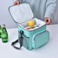 large shoulder thicker cooler bag thermal lunch bag tote insulated ice pack portable picnic drink food beer storage container