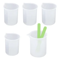d0lc 34pcs resin molds mixing stirrer set measuring cups stir sticks pipettes for diy craft silicone molds dispensing tools