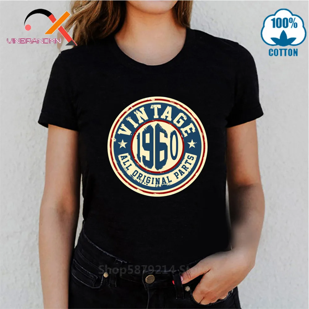 Винтажная футболка сделано в 1960 году женские футболки возрасте до совершенства