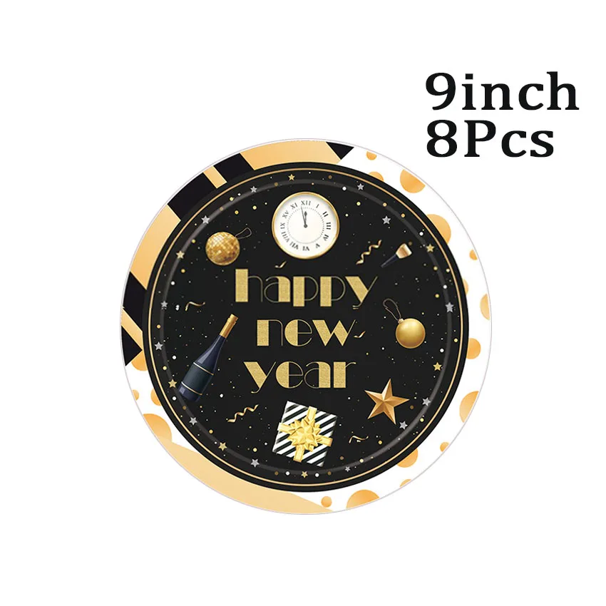 9inch palate 1 компл. Счастливый год бумажный фото стенд реквизит рамка забавная маска; фотобудка счастливый год воздушные шары для украшения вечеринок Поставки - Цвет: 9inch palate