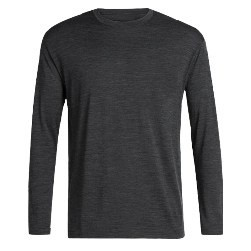 2019 Мужской базовый слой из мериносовой шерсти среднего веса топ с вырезом