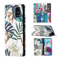 cute leather phone case for samsung galaxy a52 s a13 a22 a21 a21s a20 a20e a12 a11 a10 a10e a02 a02s m02 m10 painted flip cover