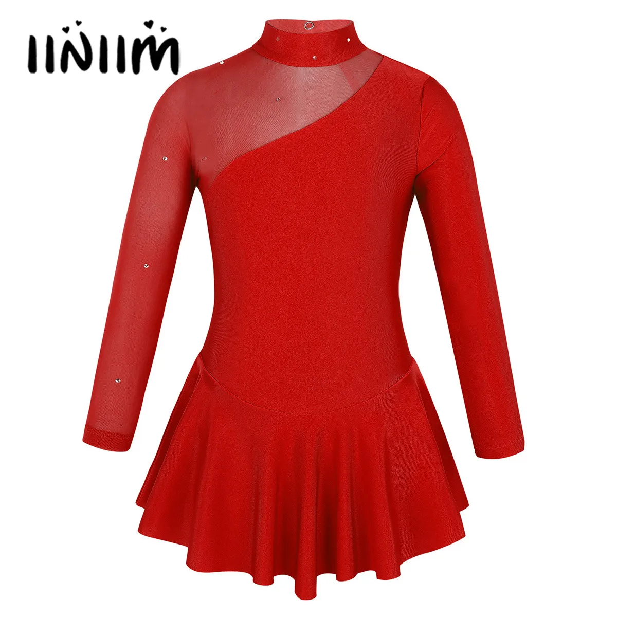 Детский фатиновый танцевальный костюм iiniim для девочек балерины с вырезами на